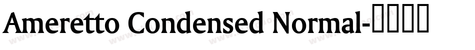 Ameretto Condensed Normal字体转换
